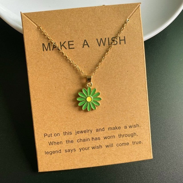Women's Fashion Sunflower Pendant Necklace