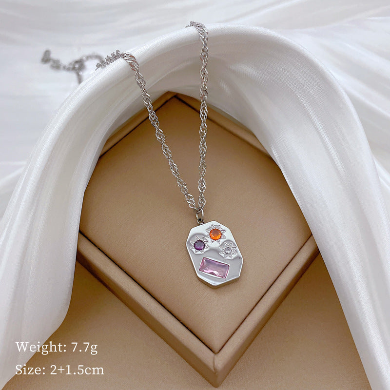 Square Galaxy Necklace For Women