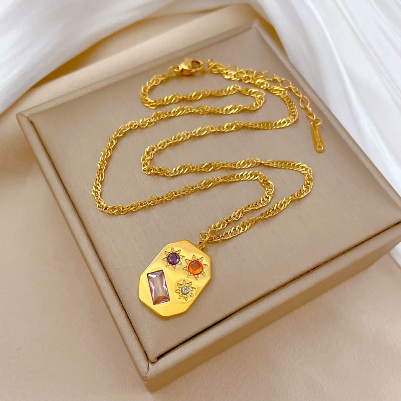 Square Galaxy Necklace For Women