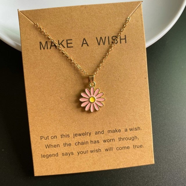 Women's Fashion Sunflower Pendant Necklace