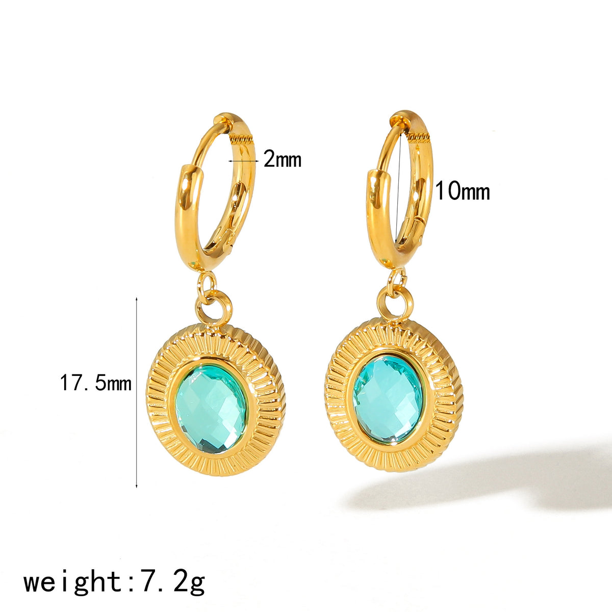 Oval Zircon Titanium Steel Ring Female Niche