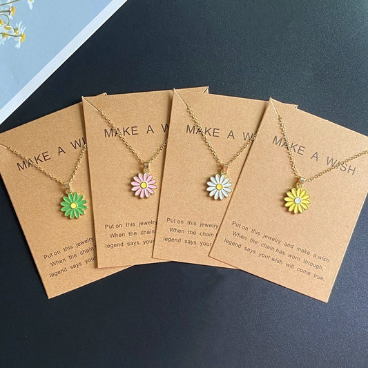 Women's Fashion Sunflower Pendant Necklace